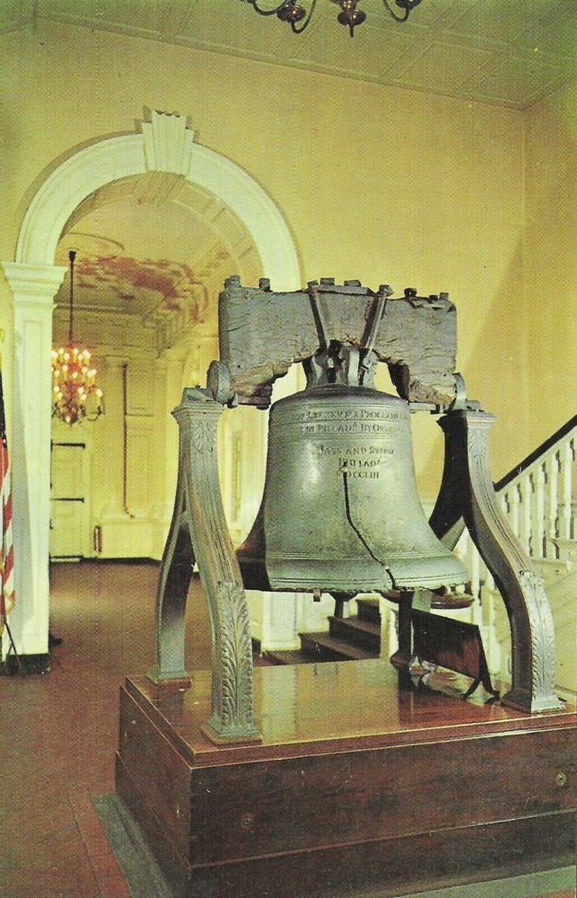 Postcard Independence Hall Liberty Bell Philadelphia PA [273]