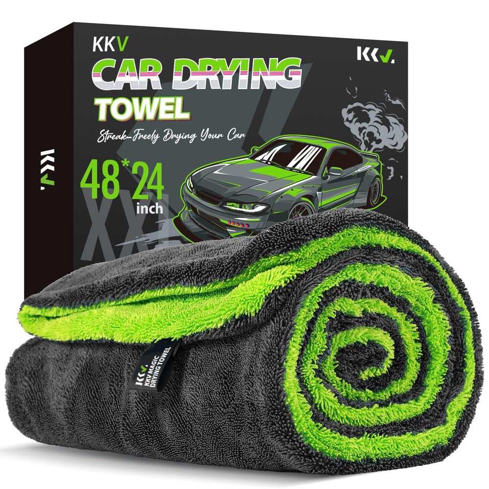 Large 48x24 Inch Dual-Sided Microfiber SUV Drying Towel for Cars-image