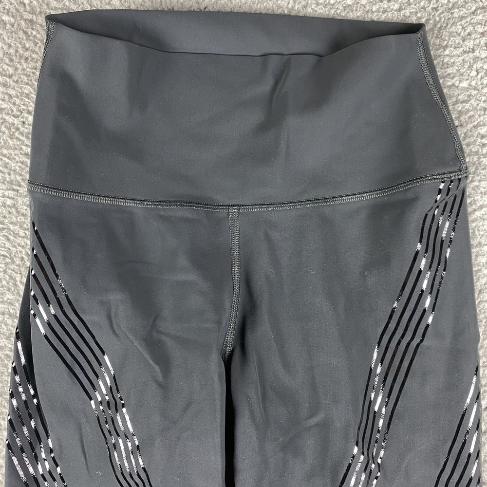 Alo Yoga High Waist Airbrush Leggings Womens Size Small Gray 7/8 Gym Workout Activewear