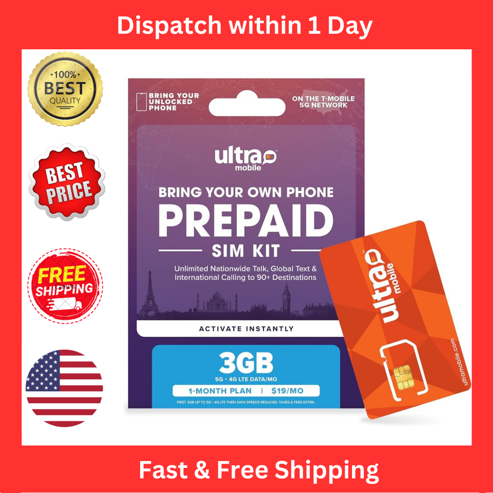 $19/mo. Ultra Mobile Prepaid Phone Plan with Unlimited Talk, Text and Orange