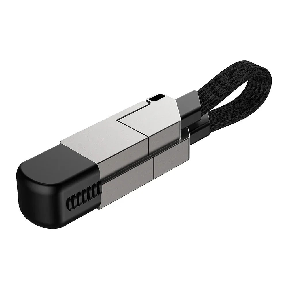 4in1 Multi PD Fast Charging Cable Keychain Data Cable for Universal Mobiles Uk