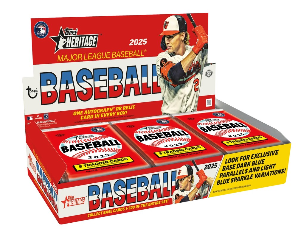 (PRESALE) 2025 Topps Heritage Baseball HOBBY Box Factory Sealed-image