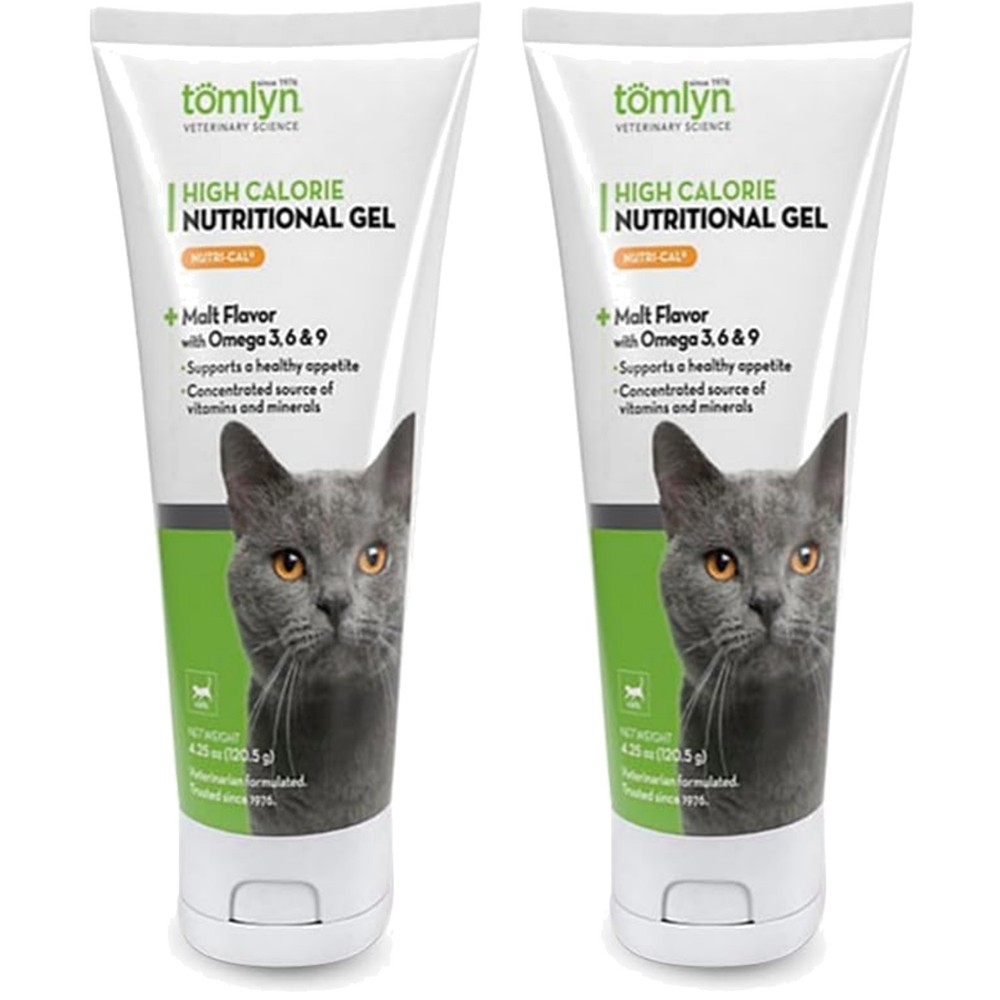 Cat Nutritional Supplement Gel 4.25oz Pack of 2 High Calorie Vitamins
