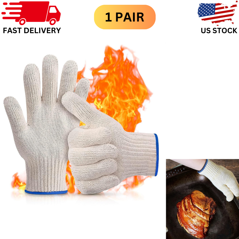 480° Heat Resistant Gloves for Handling Hot Food Cooking Baking Oven Gloves