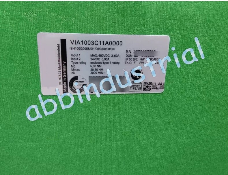 VIA1003C11A0000 ISH100/30058/0/1/00/0/00/00/00 Servo Motor VIA1003C11A0000