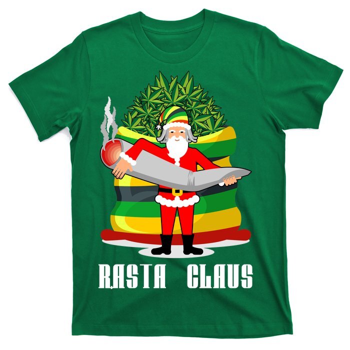 Rasta Claus Santa Funny Christmas T-Shirt Unisex
