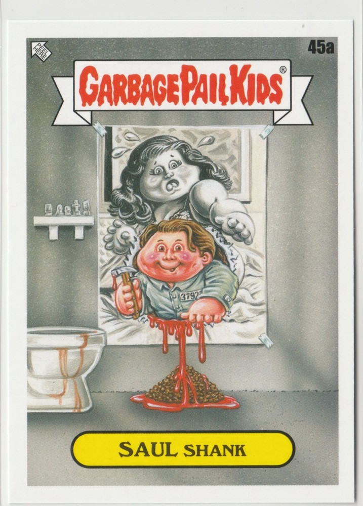 Saul Shank 45a Garbage Pail Kids GPK 2022 Book Worms Trading Card