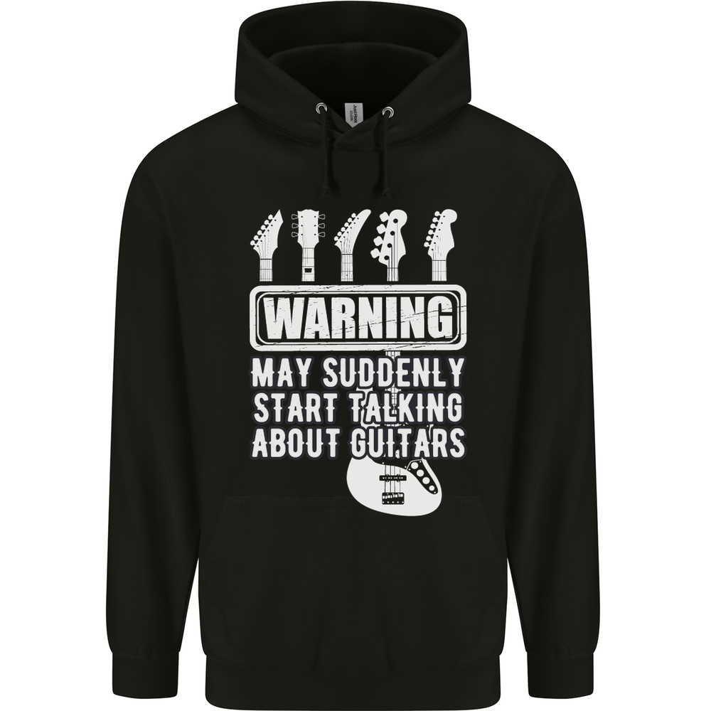 May Start Talking About Guitars Guitarist Mens 80% Cotton Hoodie