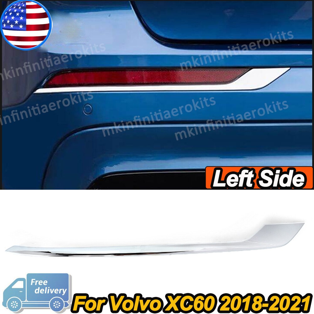 31449137 Rear Bumper Chrome Strip Left Fit For Volvo XC60 2018 2019 2020 2021
