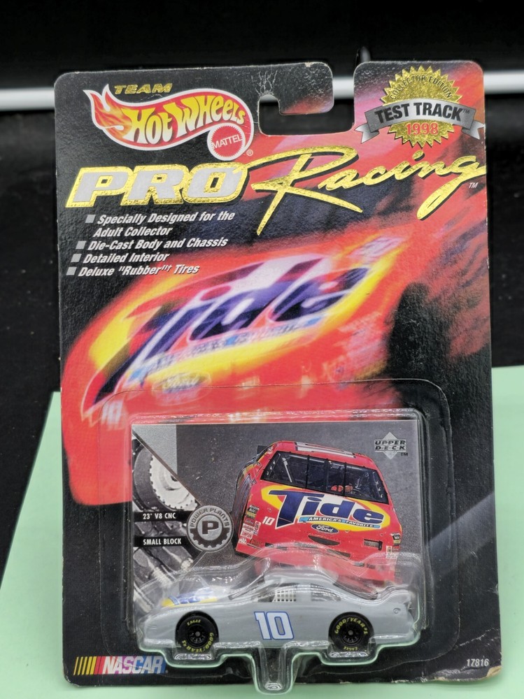 1998 Hot Wheels Pro Racing Test Track Ford Thunderbird #10 Tide NASCAR