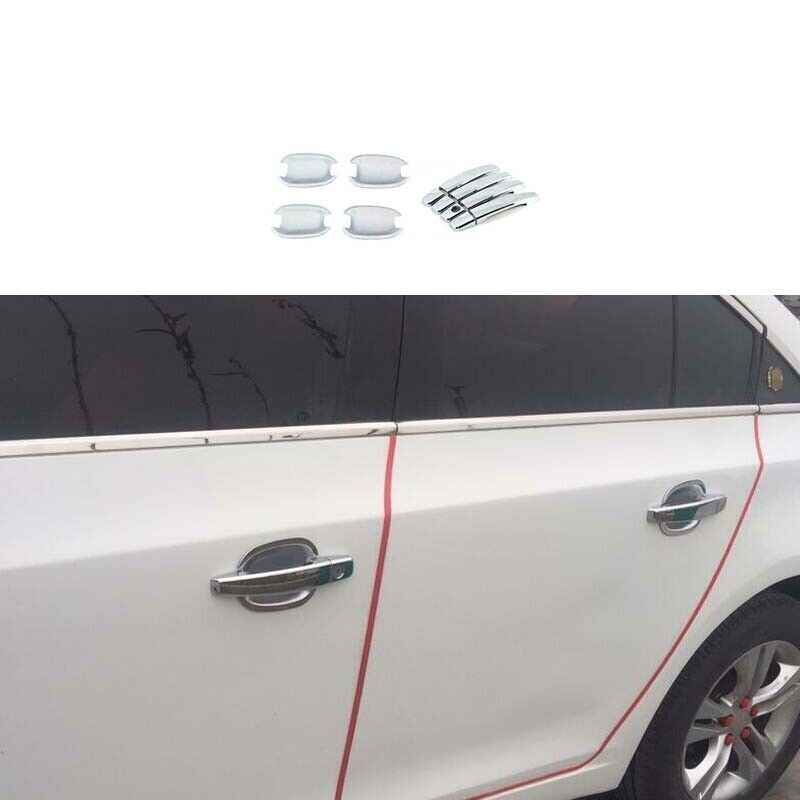 12PCS Chrome Outside Door Cover Trim For Chevrolet Cruze 2010-2015 Bowl Handle