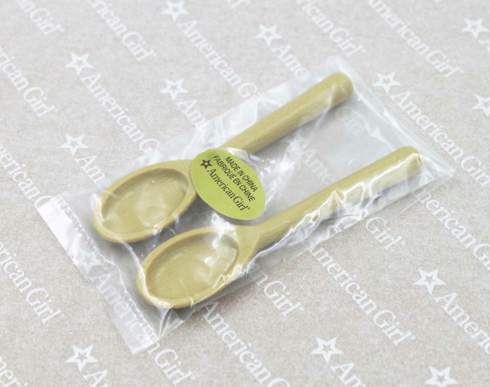 American Girl 2 spoon fr Blaire’s Farm Restaurant Grace Baking Set for 18'' doll