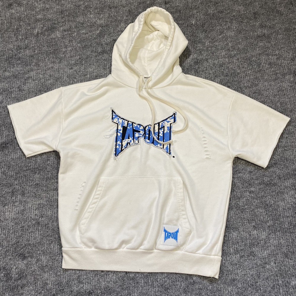 Tap Out Style Y2K Grunge Emo Goth Graphic Hoodie MMA Elite Distressed Punk