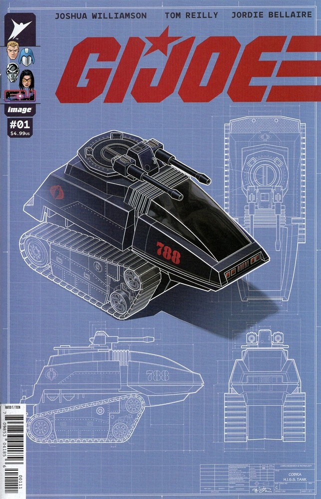G.I. Joe #1 cover J E.J. Su 50 copy incentive variant 2024 Image Cobra HISS tank