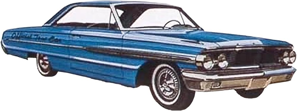 Kit de modelo de valor: coche de remolque Galaxie 1964, coche divertido Falcon y remolque