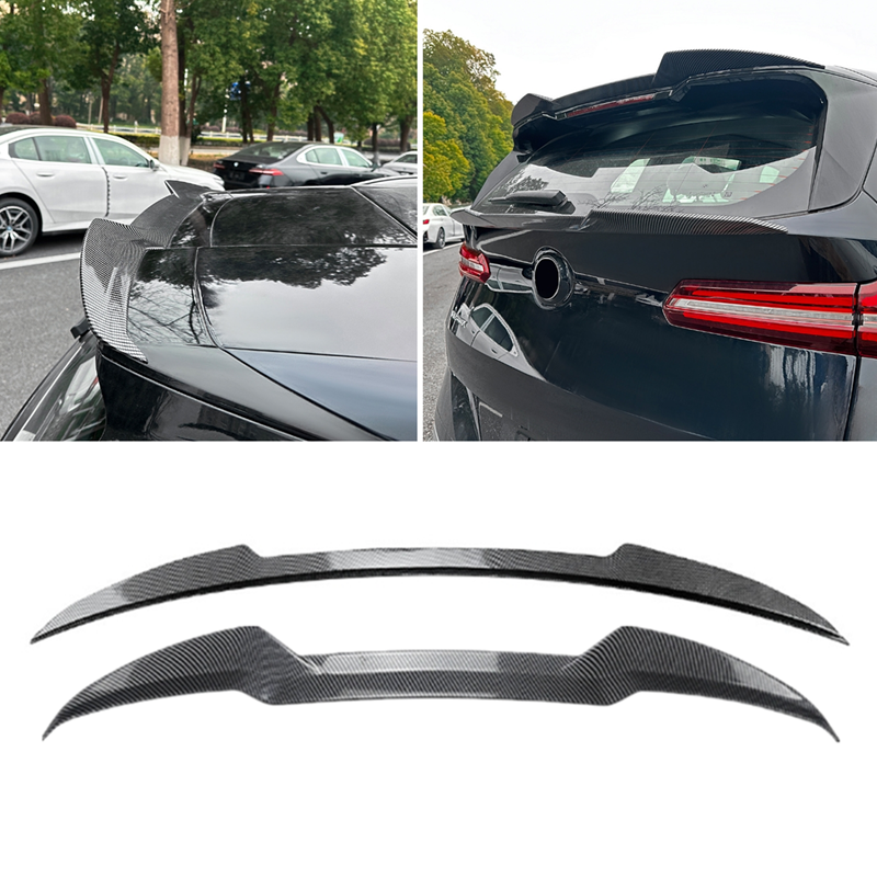 2Pcs Carbon Fiber Rear Roof Spoiler Lip for BMW X3 G45 2025-2026