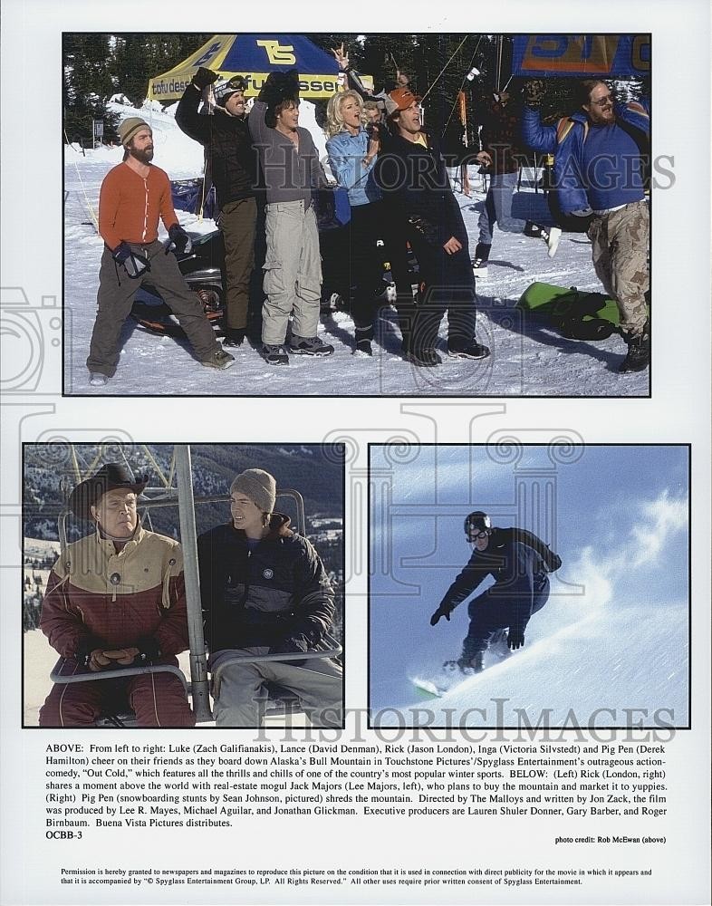 2001 Press Photo Zach Galifianakis, David Denman Jason London in 