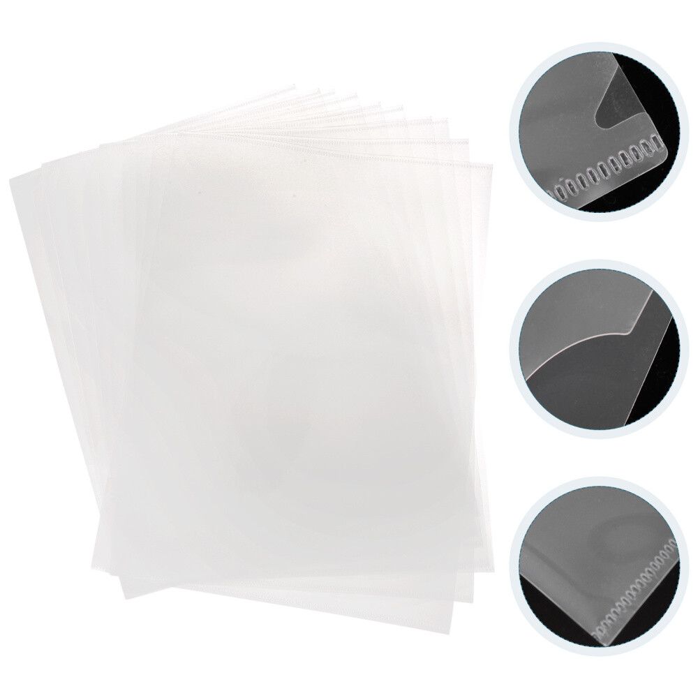 10 Pcs Folder A4 Three-sided Cover Large Quantity File Folders Tear-proof