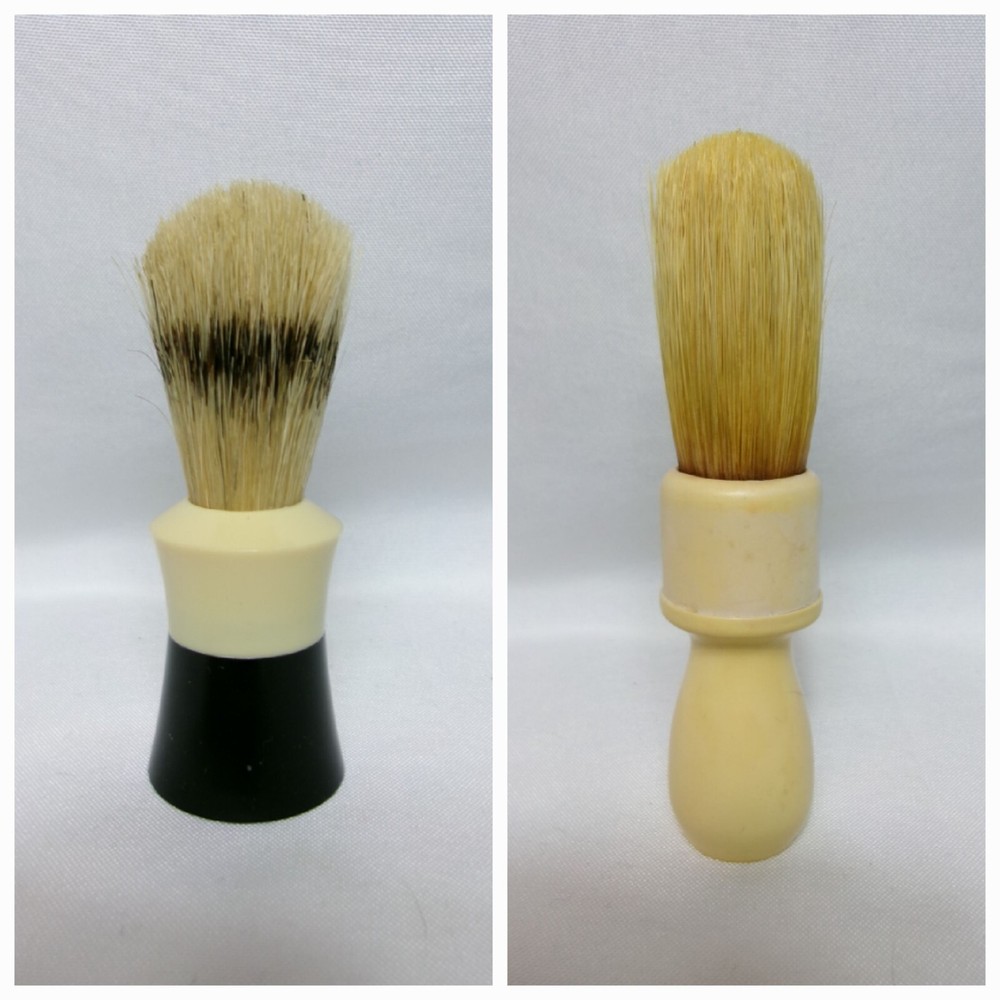 Lot/2 - MCM Vintage Men’s Plastic Shaving Brushes - EVER-READY & CENTURY