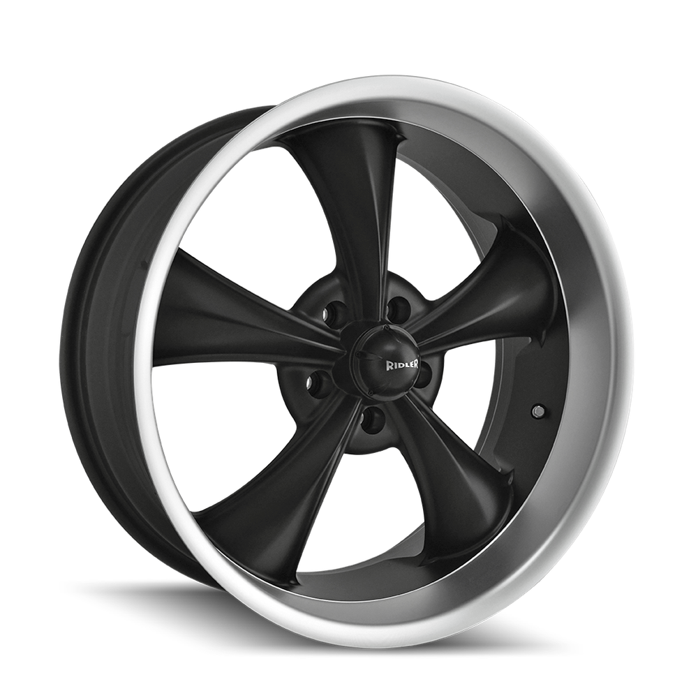 RIDLER 695 MATTE BLACK MACHINED 18X8 5-120.65 0MM 83.82MM