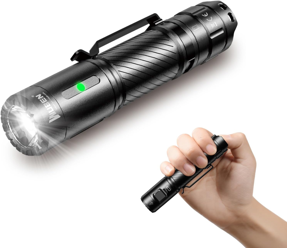 C3 Flashlight 1200 High Lumens Rechargeable Flashlights 6 Modes Super Bright IP6