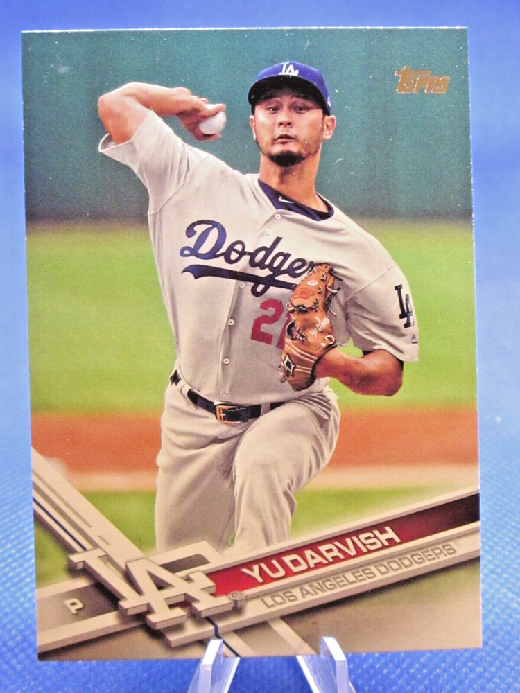 2017 TOPPS UPDATE US156 YU DARVISH SP SHORT PRINT VARIATION LA DODGERS