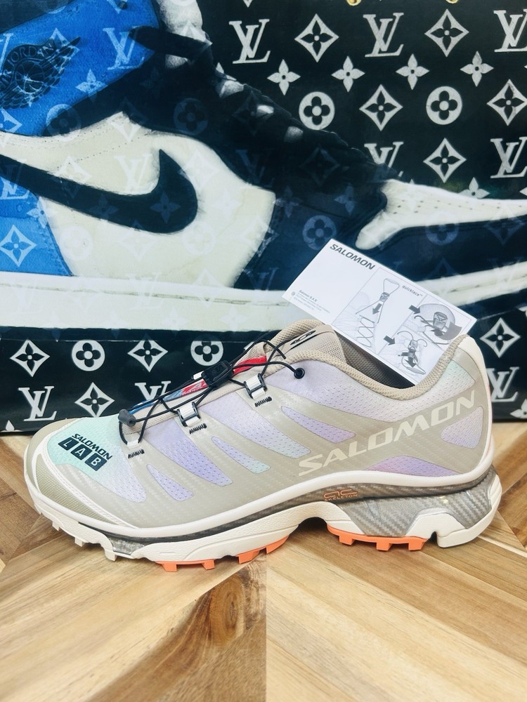 Salomon XT-4 OG Aurora Borealis Shortbread Orange Silver Grey Men’s Size 13