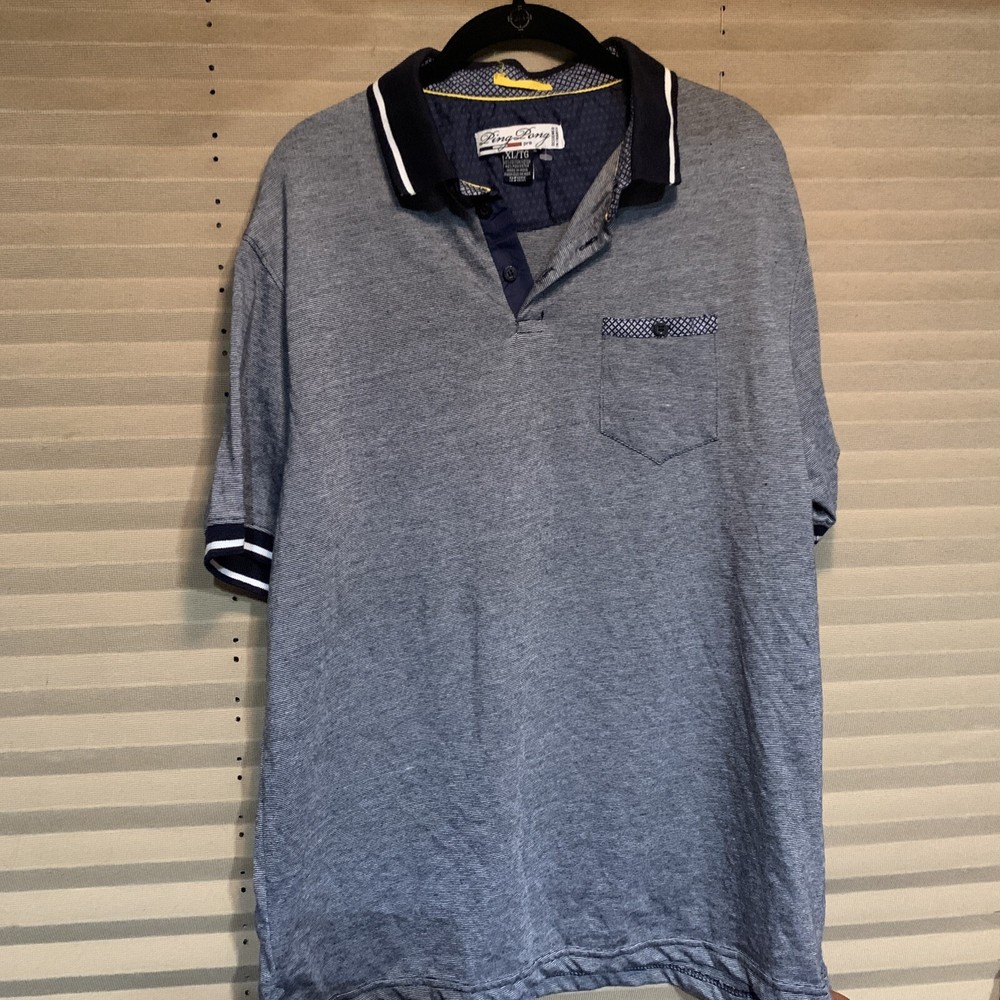 Ping Pong Pro Mens Performance Polo Shirt Size XL for Comfort & Style