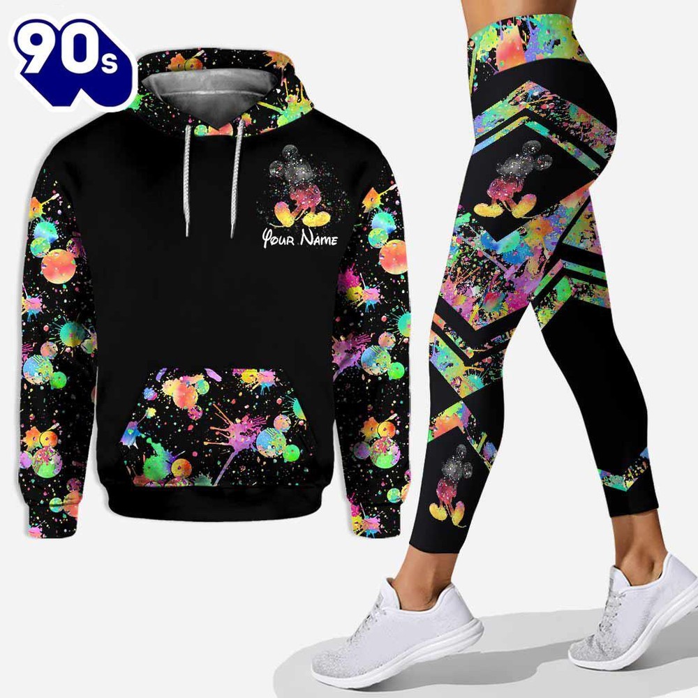 Best Day Ever 50th Anniversary - Personalized Mickey Mouse Hoodie And Leggings