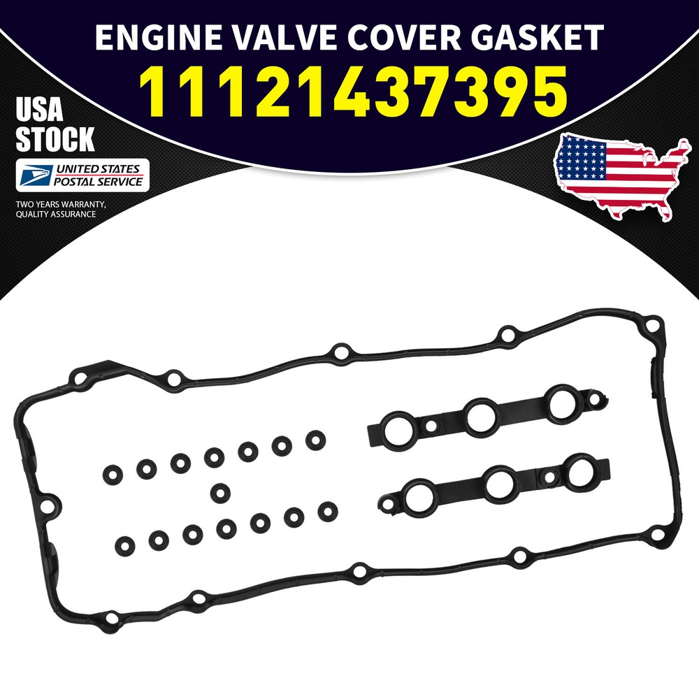 Valve Cover Gasket Kit For 2002-05 BMW E39 E46 E60 X3 525i 530i L6 2.5L 3.0L M54