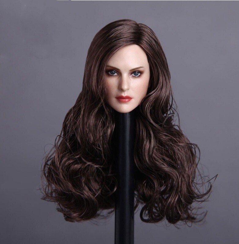 1/6 Female Head Sculpt Curly hair For 12