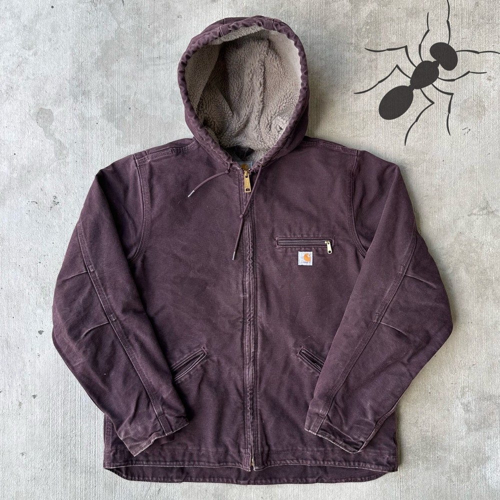 Vintage Y2K Carhartt WOMENS purple Sierra Sherpa work wear jacket