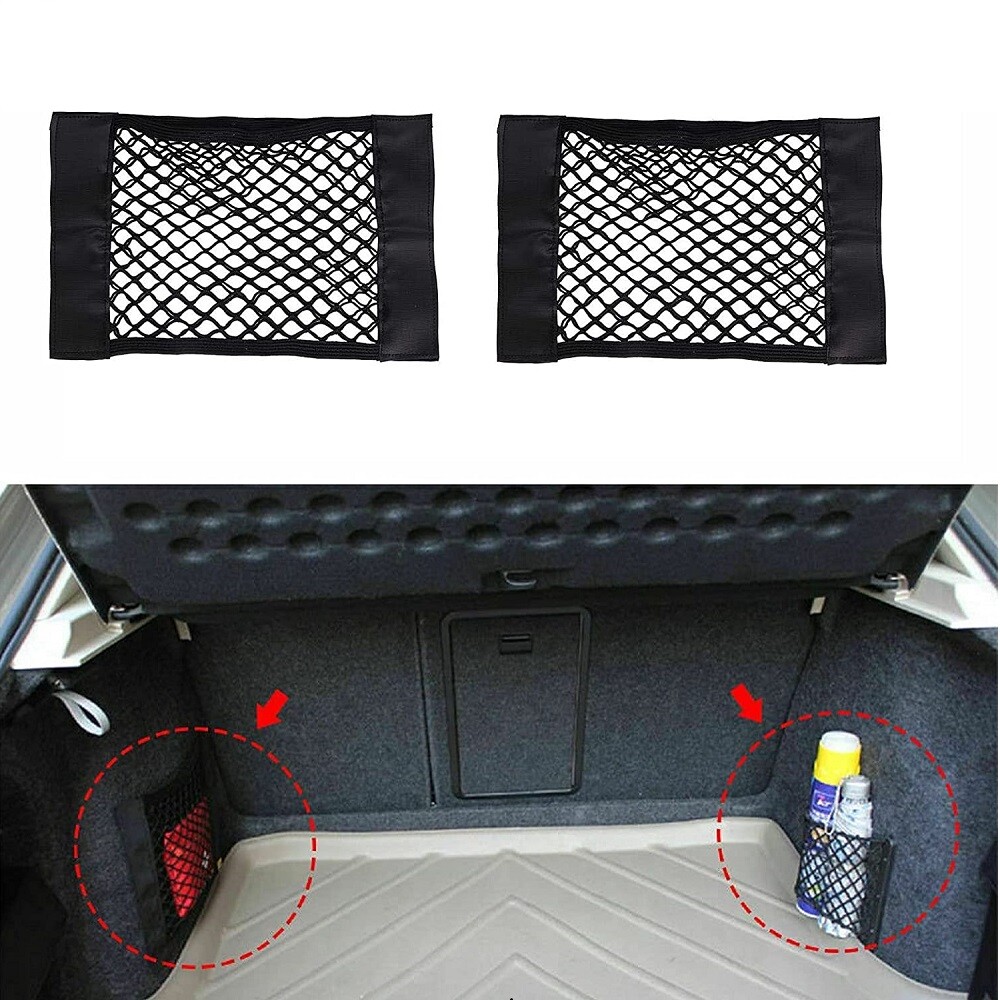 Car Trunk Organizer Bag Mesh Cargo Net Seat Storage Holder Pocket Accessoriies