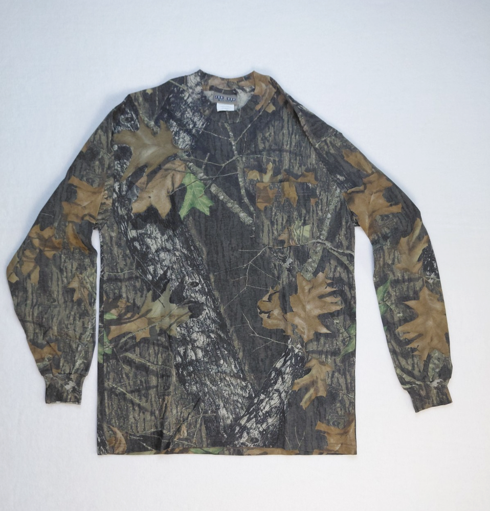Jerzees Mens Outdoors Mossy Oak Camouflage Crewneck Sweatshirt Lightweight Sz M