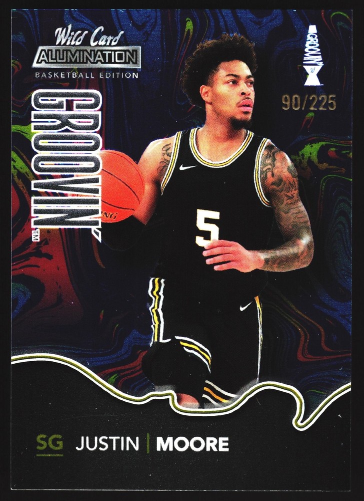 Justin Moore 2022 Wild Card Villanova Wildcats SN SP #/225  