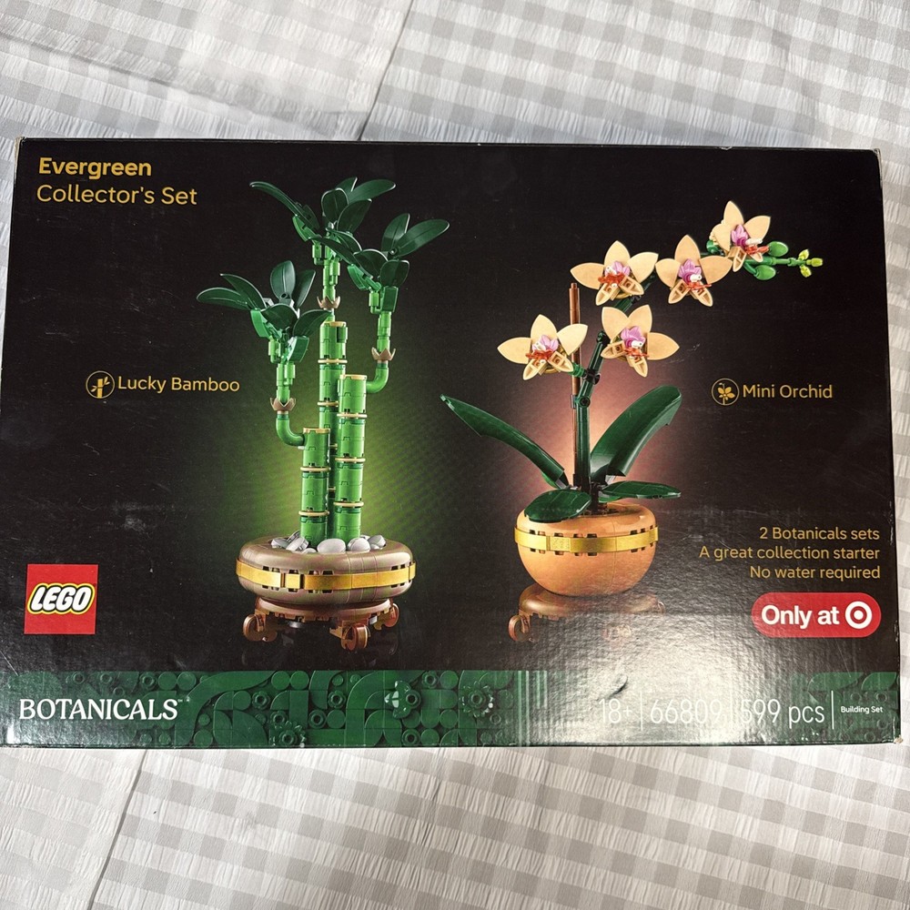 Lego Botanicals Target Exclusive Set 66809, 2 Plants, Mini Orchid, Lucky Bamboo