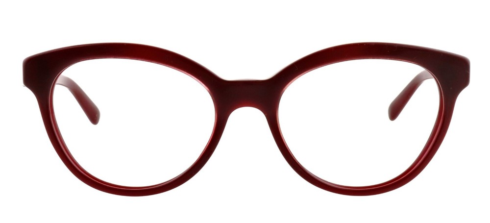 Prada VPR11R UAN-1O1 50mm Red Cat Eye Eyeglass Frames Made in Italy