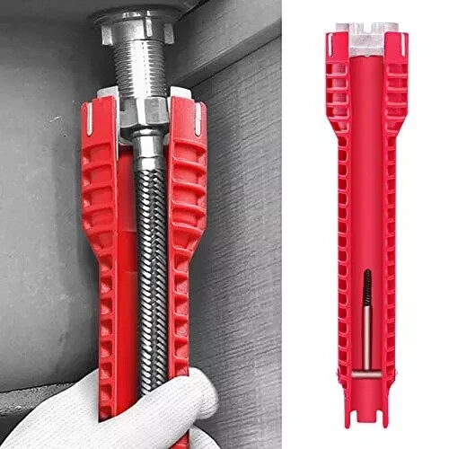 Multipurpose Faucet and Sink Wrench Tool for Plumbing and Basin Repairs