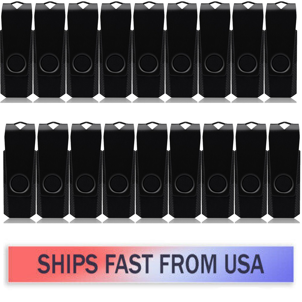 20-Pack 8GB Metal Swivel Flash Drives – USB 2.0 Memory Sticks Bulk-image
