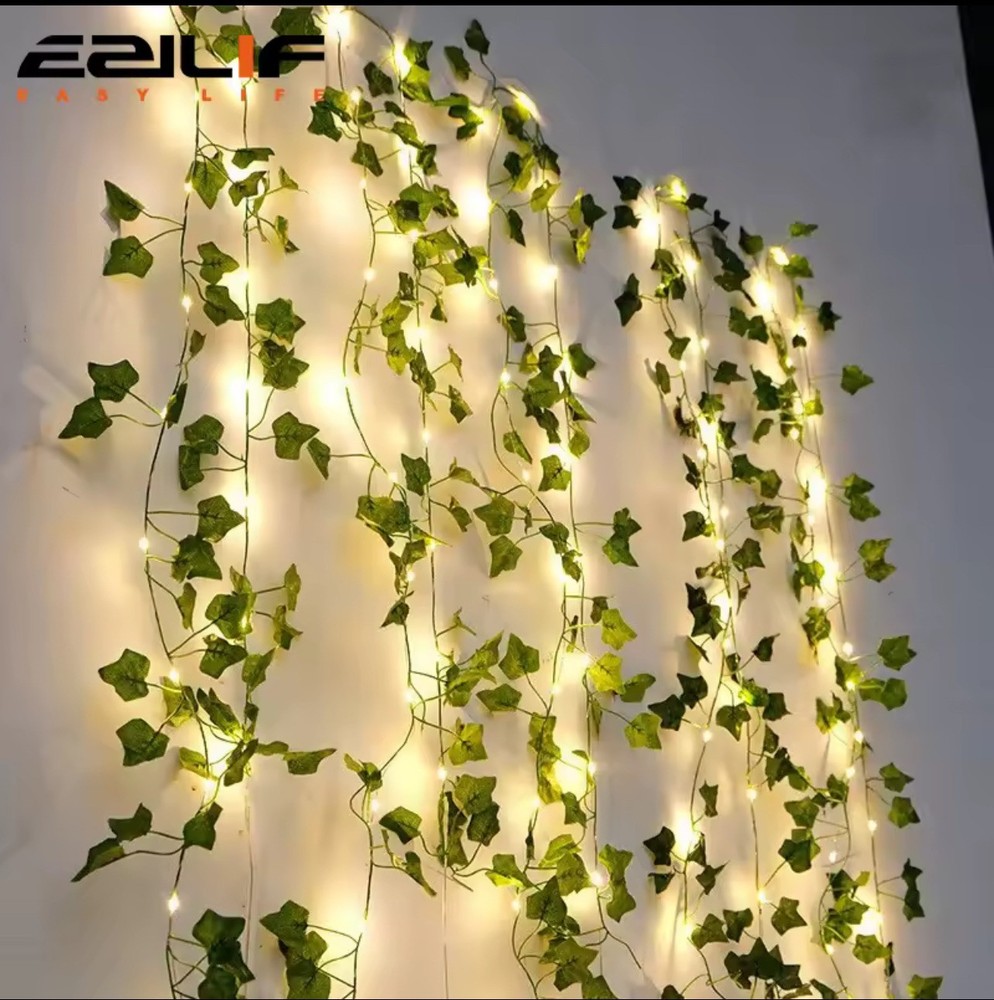 LED Ivy Vine with Fairy Lights for Home Wedding Bedroom Decor