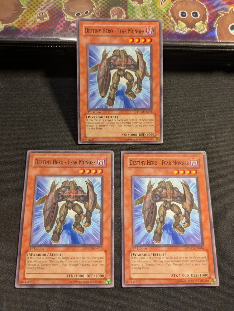 Destiny Hero Fear Monger POTD-EN016 1st Edition Power of the Duelist