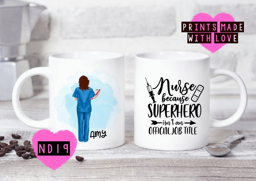 Nurse Gift Nurse Mug Personalised Angels Friend Gift Girlfriend Wife Husband