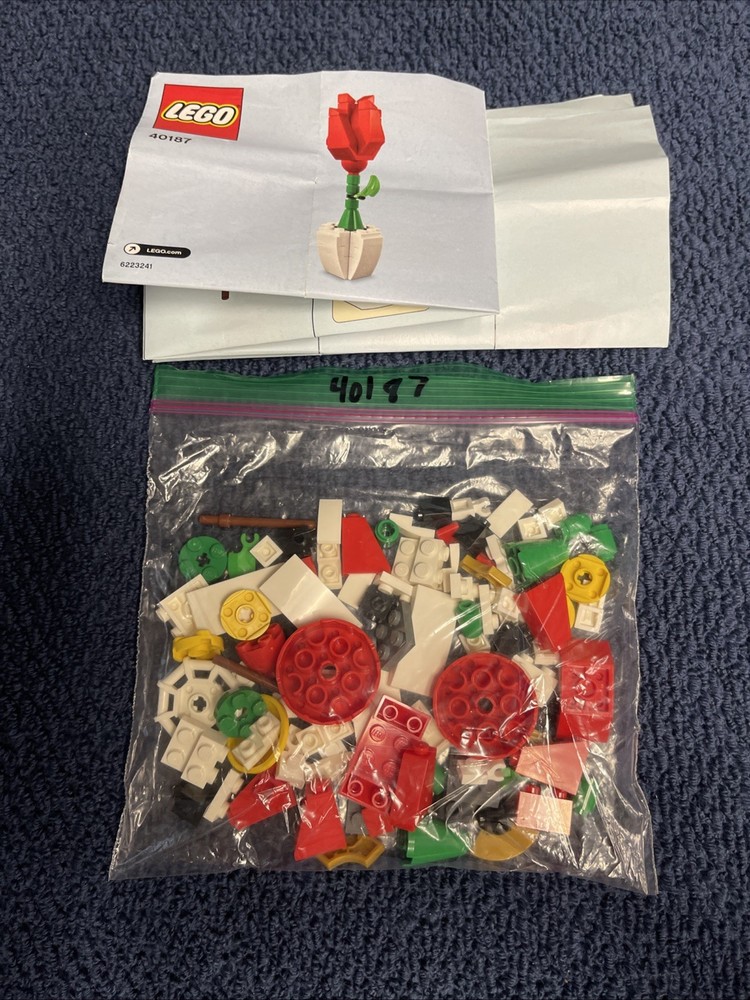 LEGO Seasonal 40187 Flower Display Complete with Instructions in Great Condition-image