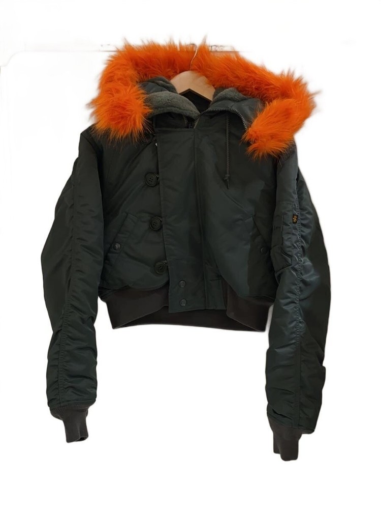 X-Girl Flight Jacket/N-2B/Jacket/M/Nylon/Grn/Ta0737-9021 3394