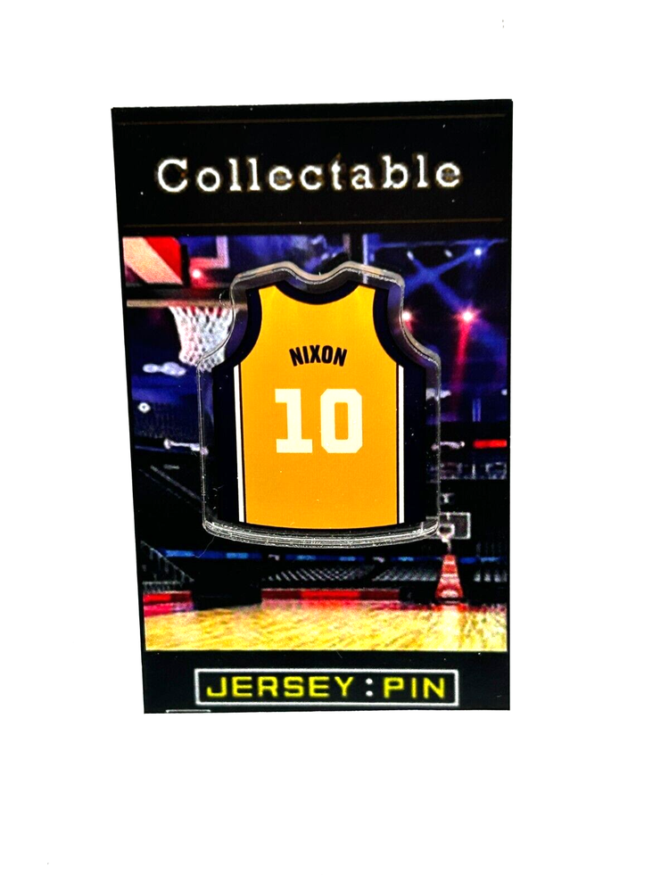 Los Angeles Lakers Norm Nixon vintage jersey lapel pin collectible free shipping  