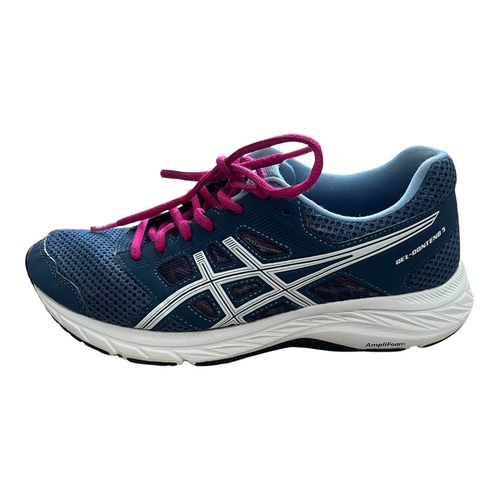 Asics Size 7.5 Women’s Gel Contend 6 Running Shoes Blue Pink