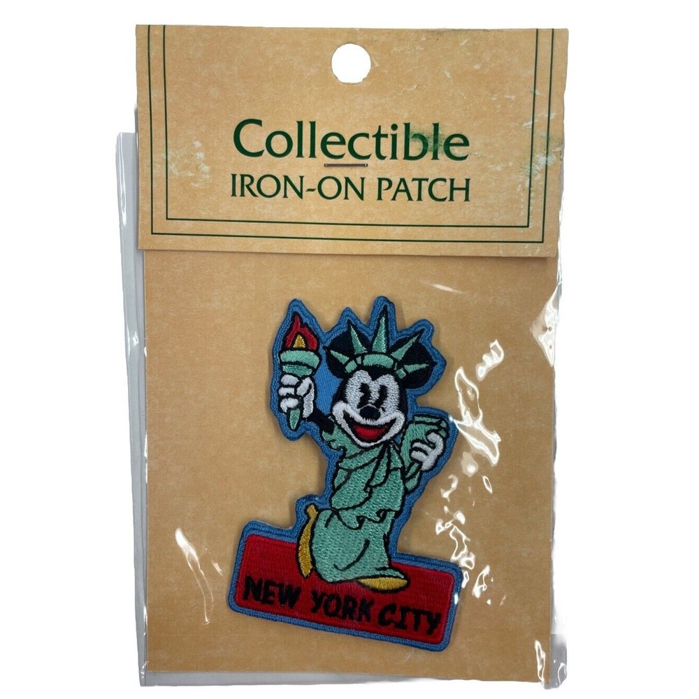 Walt Disney World New York City Mickey Mouse Statue Of Liberty Iron-On Patch