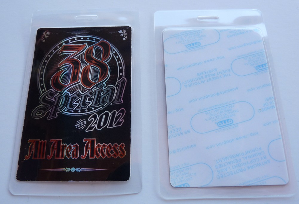 38 Special 2012 All Access Concert Tour Backstage Pass Laminate D22