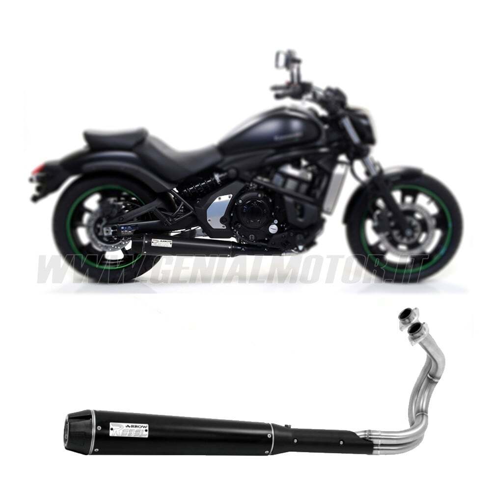 Arrow Rebel Nichrom Full Exhaust Aluminum for Kawasaki Vulcan S 650 2014-2016-image