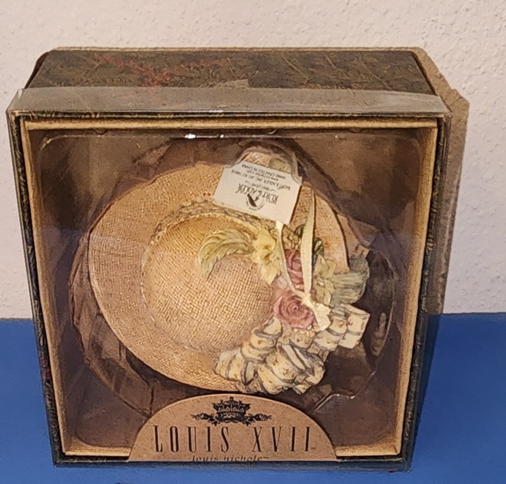 Vintage Kurt Adler Louis XVII Nichole Victorian Bonnet Ornament 4-Inch Collectible Decoration